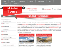 Tablet Screenshot of lehladakhtours.com